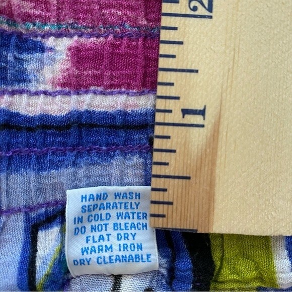 Ki Ko Mo Skort Blue Pink Black Lightweight Mini Pockets Y2K Whimsical Size M - Picture 10 of 10